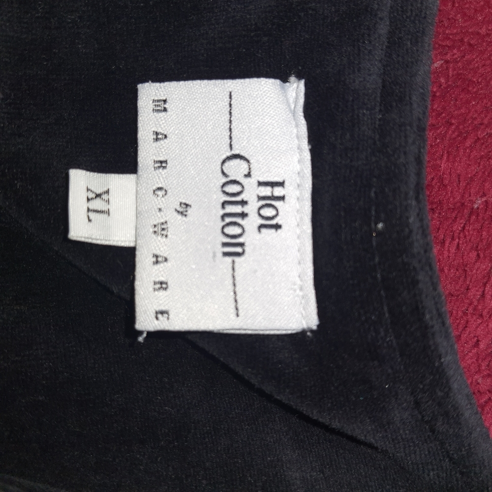 Women's Hot Cotton Marc Ware Velvet Sweater XL Black - Picture 4 of 5